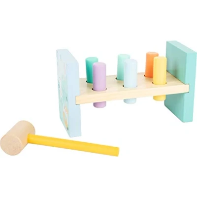 Abbildung von Small Foot Klopfbank Pastell, aus Holz, in trendigen Pastellfarben, zur Förderung der Feinmotorik, ab 18 Monaten, 11723