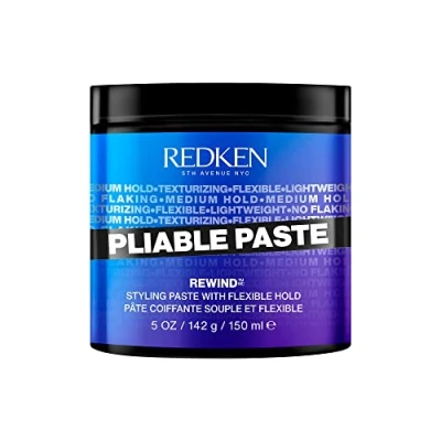 Abbildung von Redken Texturierende Paste Für alle Haartypen, mittelstarken Halt und Flexibilität, Mit Weizenprotein, Pliable Paste, 1 x 150 ml