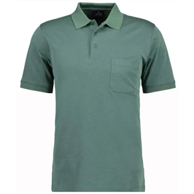 Abbildung von RAGMAN Herren Kurzarm Softknit Poloshirt Medium, Tuerkis/gruen 341