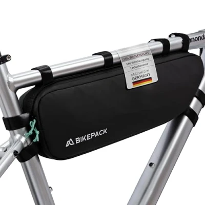 Abbildung von BIKEPACK Fahrradtasche Rahmen Ideale Fahrradtasche, Rahmentasche Fahrrad für Rennrad &amp; Mountainbike Oberrohrtasche perfekt als Bikepacking Taschen/Premium Fahrradtaschen