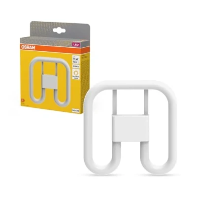 Abbildung von OSRAM DULUX LED SQ16 EM, GR8, 7W, 720lm, 3500K, warmweiße Lichtfarbe, Ersatz für herkömmliche Kompaktleuchtstofflampen mit 2pol. GR8 Stecksockel, extrem lange Lebensdauer, keine Aufwärmzeit