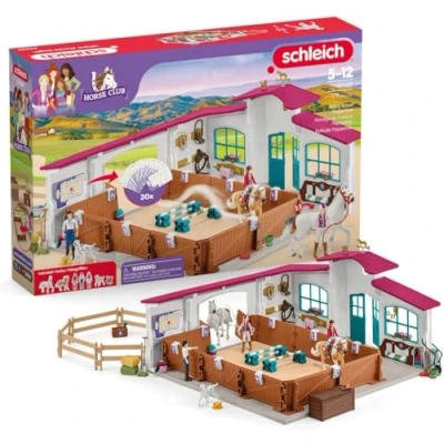Abbildung von schleich 42639 Reithalle Peppertree, ab 5 Jahren, HORSE CLUB Spielset, 179 Teile