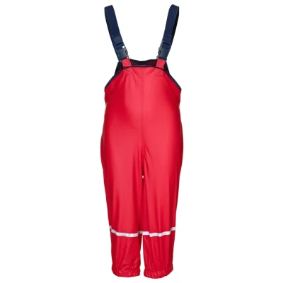 Abbildung von Playshoes Matschhose Regenlatzhose Ungefüttert Unisex Kinder Wind und wasserdichte Regenhose Regenbekleidung, rot, 74