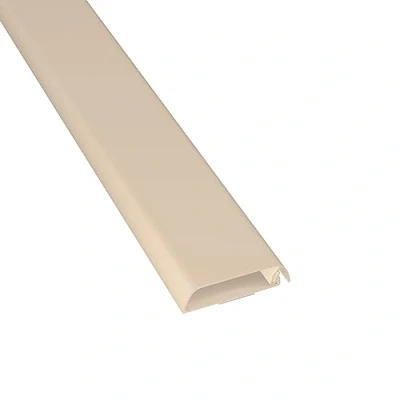 Abbildung von D Line TV Kabelkanal, Fernsehkabel Organiser, lackier, und überstreichbar, selbstklebend, einteiliges Design mit Scharnieren, 1x 60mm (B) x 15mm (H) 40cm Länge Magnolien