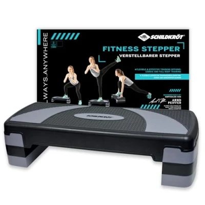 Abbildung von Schildkröt Fitness Stepper Schwarz und Grau