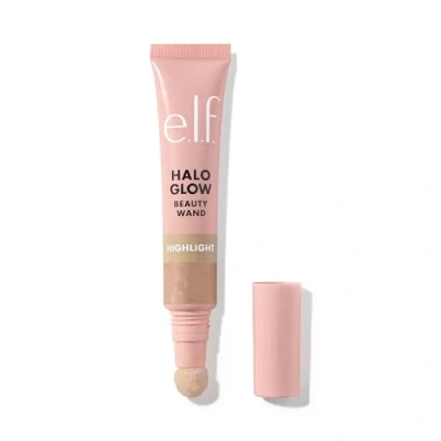 Abbildung von e.l.f. Halo Glow Highlight Beauty Wand, Flüssiger Highlighter Wand Für Leuchtende, Strahlende Haut, Aufbaubare Formel, Vegan &amp; Tierversuchsfrei, Champagne Campaign, 10 ml