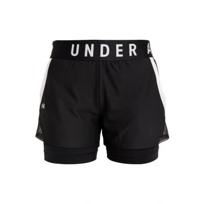Abbildung von Under Armour PLAY UP kurze Sporthose, Damen, Größe: XS, Black/white