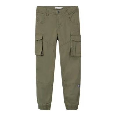 Abbildung von Name it Nitbamgo REG R TWI CA M NMT NO Cargohose für Kinder, Größe: 128, Dark green