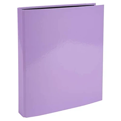 Abbildung von Exacompta 54565E Aquarel Ringbuch. Made in Germany. 2 D Ring Mechanik DIN A4 Füllhöhe 25 mm Malve Kalender Organizer Ordner Hefter Plastikordner ideal für Büro und Schule, 1 Stück