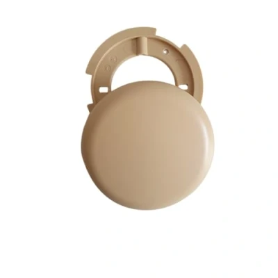 Abbildung von Abzweigdose Aufputz beige Abdeckdose Verteilerdose Baldachin Stromabdeckung Lampenbaldachin superflach, Ø 10cm Höhe 1,5 cm (2x 100mm beige)