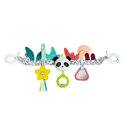 Abbildung von Fehn Kinderwagekette Panda Baby Mobile Babymobile Kette mit süßen Figuren Babyspielzeug zum flexiblen Aufhängen Kinderwagen Spielzeug für Babys und Kleinkinder ab 0+ Monaten