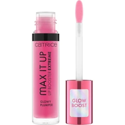 Abbildung von Catrice Max It Up Lip Booster Extreme, Nr. 040, Pink, pflegend, Extremes Volumen, Färbeeffekt, natürlich, glänzend, vegan, ohne Parabene, Mikroplastikpartikel, Nanopartikel frei, 1er Pack (4ml)