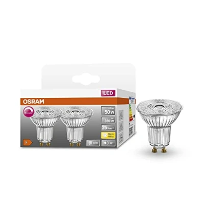 Abbildung von OSRAM Superstar Reflektorlampe für GU10 Sockel, klares Glas ,Kaltweiß (4000K), 230 Lumen, Ersatz herkömmliche 35W Leuchtmittel, dimmbar, 6 er Pack