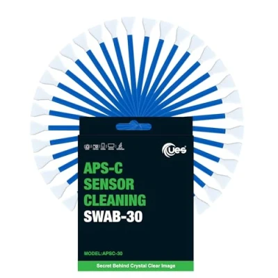 Abbildung von UES APSC 30 Sensor Reinigungs Swabs für APS C Kameras: x Mikrofaser Swab 16 mm staubfrei, einzeln vakuumverpackt