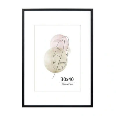 Abbildung von KAIWIN Bilderrahmen 30x40 cm Schwarz Holz Fotorahmen 1 Set MDF mit Acrylglas zum aufhängen Benutzt für Wohnzimmer, Schlafzimmer, Arbeitszimmer, Fotos, Kunstwerke und Poster