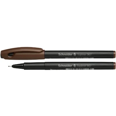 Abbildung von Schneider Topliner 967 Fineliner (Strichstärke 0,4 mm) 1 Stück braun