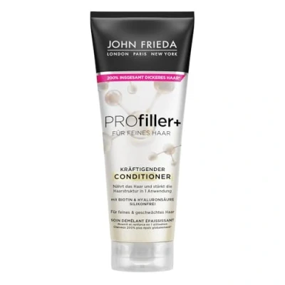 Abbildung von John Frieda Profiller+ Conditioner Inhalt: 250 ml Haartyp: fein, geschwächt Nährt das Haar Silikonfrei
