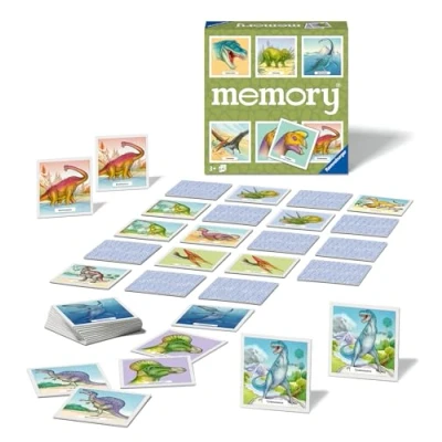 Abbildung von Ravensburger memory® Dinosaurier 20924 der Spieleklassiker für Dino Fans, Merkspiel 2 8 Spieler ab 3 Jahren, Spiel, Spielzeug, Klar