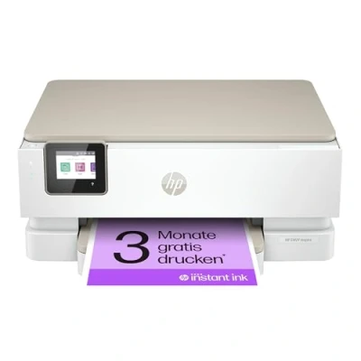 Abbildung von HP Envy Inspire 7220e Multifunktionsdrucker, Tintenstrahldrucker, 3 Monate gratis drucken mit Instant Ink inklusive, HP+, Drucken, Scannen, Kopieren, Fotodruck, DIN A4, WLAN, Airprint