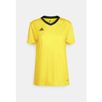 Abbildung von adidas Performance Entrada Sport Tshirt, Damen, Größe: Small, Team yellow/black
