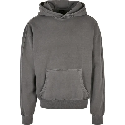 Abbildung von Urban Classics Garment DYE Kapuzenpullover, Herren, Größe: Large, Darkshadow