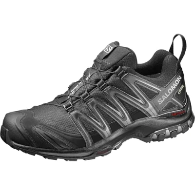 Abbildung von Salomon XA Pro 3D Gore Tex Wasserdichte Herren Trailrunning und Wanderschuhe, Stabilität, Grip, Langlebiger Schutz, Black, 46