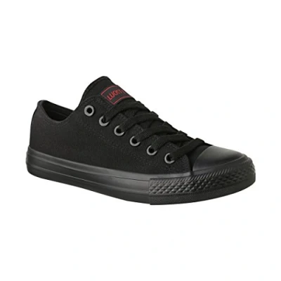 Abbildung von Elara Unisex Sneaker Textil Turnschuh Low top Chunkyrayan 089 A AllBlack 42