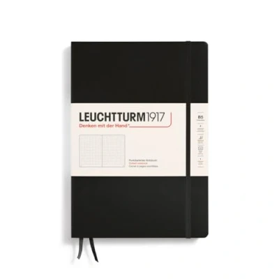 Abbildung von LEUCHTTURM1917 366184 Notizbuch Composition (B5), Hardcover, 219 nummerierte Seiten, Schwarz, Dotted