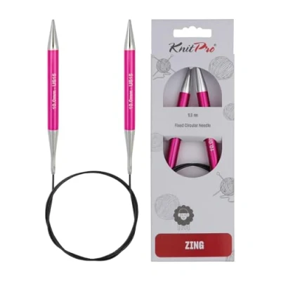 Abbildung von KnitPro K47138 Rundstricknadel, Aluminium, Rosa, 80cm / 10mm