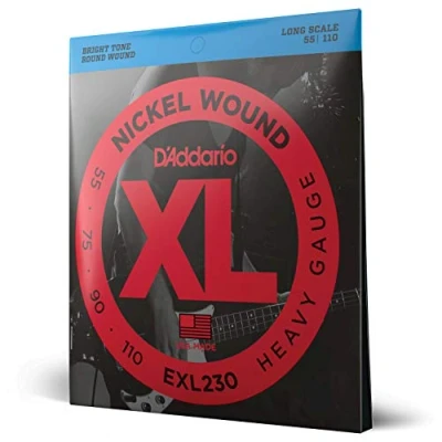 Abbildung von D&#039;Addario E Bass Gitarrensaiten Saiten Bassgitarre Strings Guitar EXL230 Heavy, 55 110 Long Scale