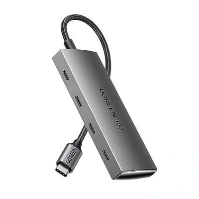Abbildung von UGREEN USB C Hub 10 Gbps, Adapter mit 4*USB 3.2 Ports, Hochgeschwindigkeits Multiport Splitter für iPhone 16 Serie, MacBook Pro, iMac, iPad Chromebook, Galaxy S23 und mehr