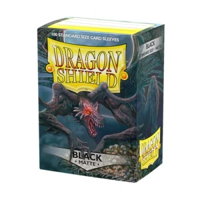 Abbildung von Dragon Shield 11002 Matte Standard Size Sleeves 100pk Black
