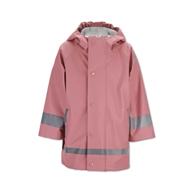 Abbildung von Sterntaler Regenjacke ungefüttert uni Kinder wasserdicht Mädchen Jacke mit verschweißten Nähten, Kapuze und reflektierenden Details robuste Regenbekleidung perlrosa, Größe 110