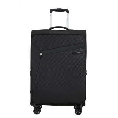 Abbildung von Samsonite Litebeam Spinner 66/24 Exp Black Koffer mit 4 Rollen Weichgepäck