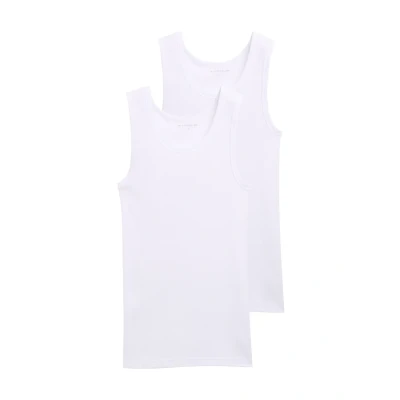 Abbildung von Tom Tailor Underwear Herren Tanktop 2er Pack Unterhemd, weiß 1000, Large (Herstellergröße: L/6)