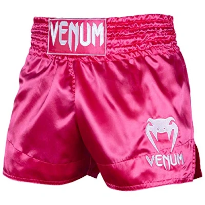 Abbildung von Venum Classic MUAY THAI Short kurze Sporthose, Herren, Größe: XS, Pink/white