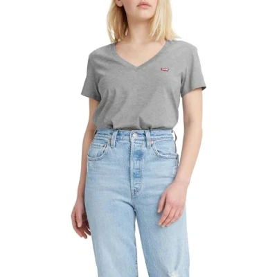 Abbildung von Levi&#039;s Damen 2 Pack V Neck Tee T Shirt, White + &amp; Starstruck Heather, S