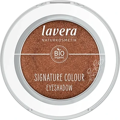 Abbildung von lavera Signature Colour Eyeshadow Amber 07 bronze Bio Mandelöl &amp; Vitamin E Vegan schimmernd Intensive Farbabgabe (1 Stück), 2.0 gramm