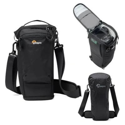 Abbildung von Lowepro ProTactic TLZ 75 Slim AW III Toploader Camera Bag, Case for DSLR, Mirrorless, Vol. 4.5L, Dim: 37x10.5x14cm Cameras w/Lens Attached, Modular Shoulder Photographer/Video