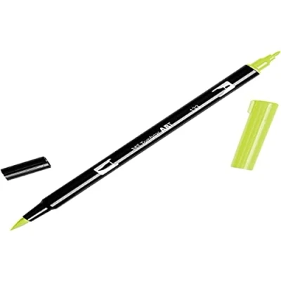 Abbildung von Tombow ABT 133 Fasermaler Dual Brush Pen mit zwei Spitzen, chartreuse