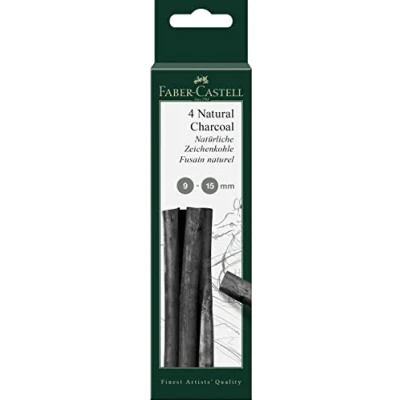 Abbildung von FABER CASTELL 129498 Zeichenkohle Pitt natürlich, 4 Stück, 9 15 mm