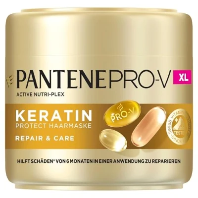 Abbildung von Pantene Pro V Repair &amp; Care Keratin Protect Haarmaske 500ml für Trockenes, Geschädigtes Haar Hilft, Schäden von 6 Monaten in Nur 1 Anwendung zu Reparieren, Mit Formel und Active Nutri Plex