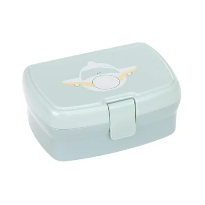 Abbildung von LÄSSIG Kinder Lunchbox Brotdose mit herausnehmbarer Unterteilung, BPA frei/Lunchbox Tiny Drivers Airplane