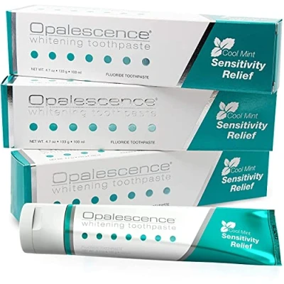 Abbildung von Ultradent Opalescence Sensitive Whitening Zahnpasta Sensitivity Relief Cool Mint 3er Vorteilspack (3 x 133 g)