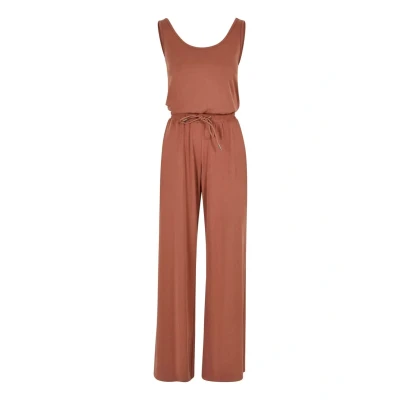Abbildung von Urban Classics Sleevless Jumpsuit, Damen, Größe: 4XL, Terracotta