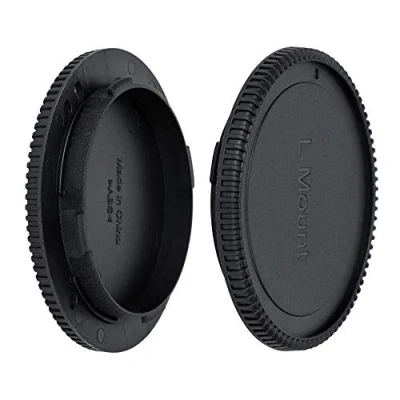 Abbildung von JJC Gehäusedeckel + Objektivdeckel (Hinten) für Leica SL3, SL2, SL, TL, T, CL, Panasonic S1, S1R, S1H, S5, S5II, S5IIX, Sigma FP, FP L Kameras und Leica, Panasonic, Mount Objektiv (1 Set)