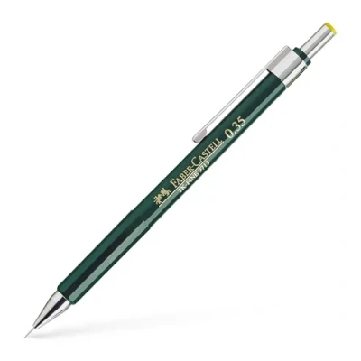 Abbildung von FABER CASTELL 136300 Druckbleistift TK FINE 9713, Minenstärke: 0,35 mm, Schaftfarbe: grün