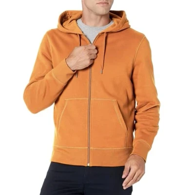 Abbildung von Amazon Essentials Herren Fleece Kapuzenpulli mit durchgehendem Reißverschluss (erhältlich in den Größen Big &amp; Tall), Muskat, XL