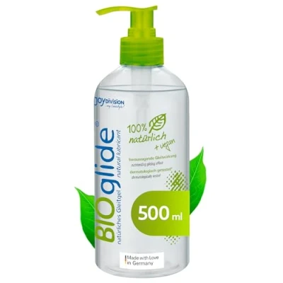 Abbildung von JOYDIVISION Original BIOglide Gleitgel neutral 500 ml I Bio Gleitmittel 100% natürlich &amp; vegan Wasserbasiertes für Latexkondome geeignet