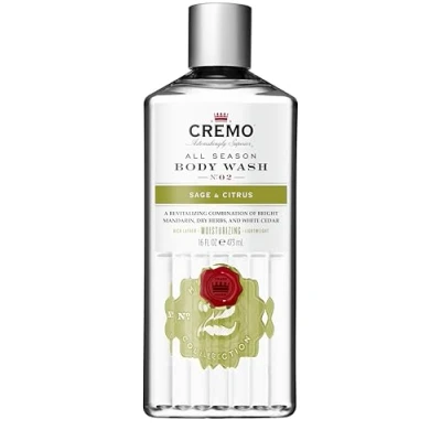 Abbildung von CREMO Feuchtigkeitsspendendes Body Wash Für Männer Revitalisierendes Duschgel Mit Salbei &amp; Zitrusfrüchten 473ml